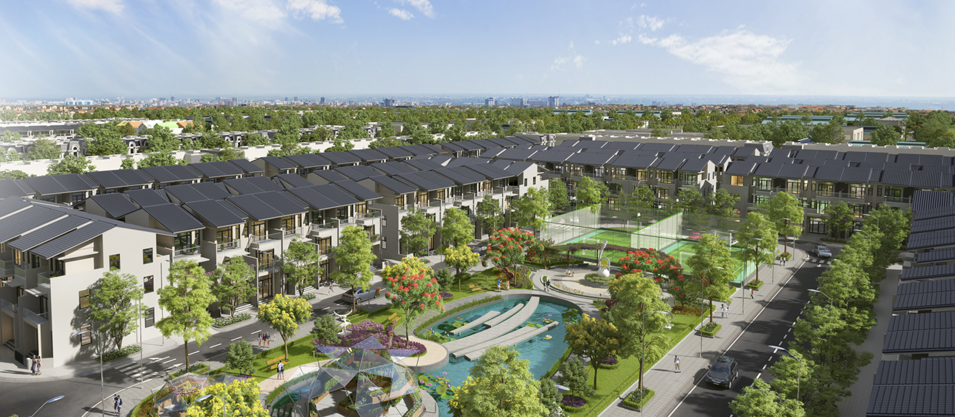 Khu dân cư The Sol City Nam Sài Gòn huyện Cần Giuộc, tỉnh Long An Khu dân cư The Sol City Nam Sài Gòn huyện Cần Giuộc, tỉnh Long An