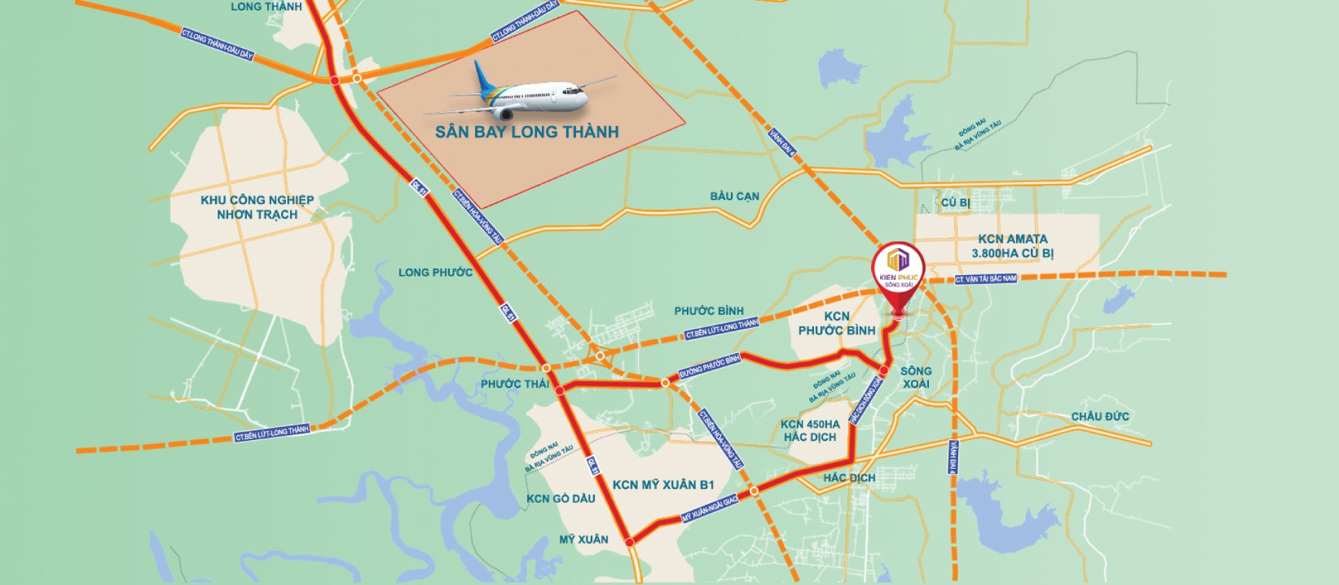 Khu dân cư Kiến Phúc Sông Xoài 1