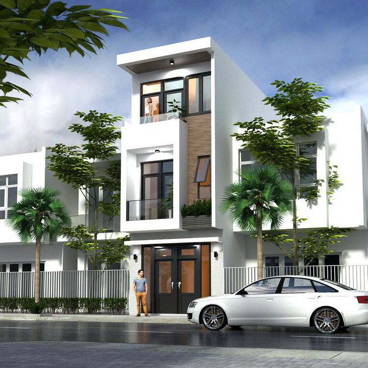 Mẫu nhà phố sang trọng của Khu dân cư Kiến Phúc Sông Xoài 1 Mẫu nhà phố sang trọng của Khu dân cư Kiến Phúc Sông Xoài 1