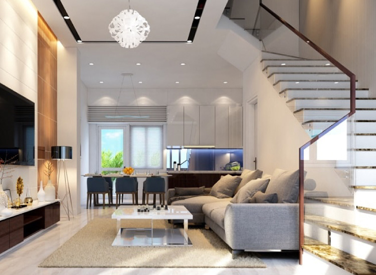 Mẫu phòng khách căn hộ nhà phố Khu dân cư Kiến Phúc Sông Xoài 1 Mẫu phòng khách căn hộ nhà phố Khu dân cư Kiến Phúc Sông Xoài 1