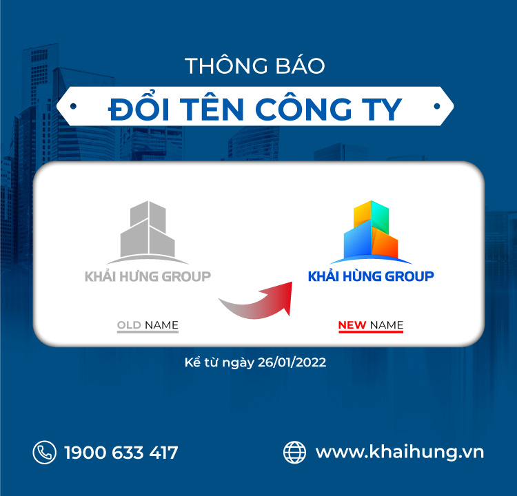 Thông báo thay đổi tên công ty Thông báo thay đổi tên công ty