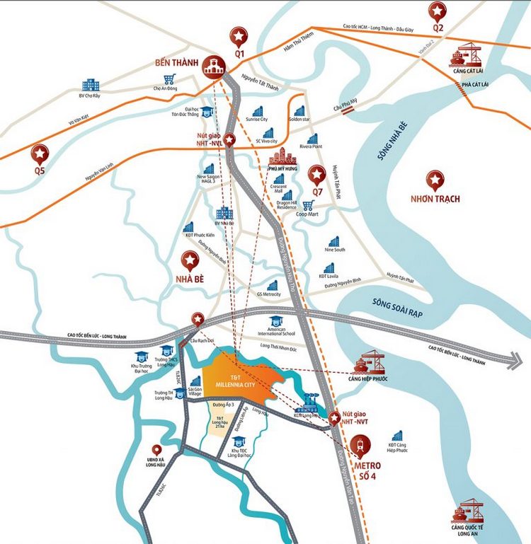 Dự án T&T Millennia City Cần Giuộc nổi bật với nhiều tiện ích vượt trội